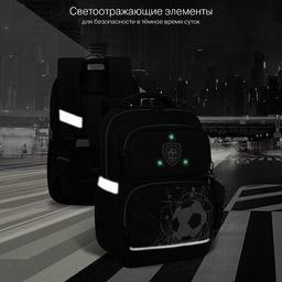 RAn-589-3 Рюкзак школьный с чехлом для мелочей - Grizzly фото 40