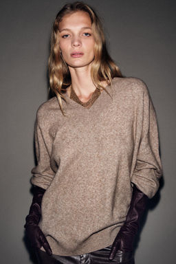 100% LEATHER LONG GLOVES - Zara фото 2