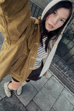 HOODED WOOL JACKET - Zara фото 8