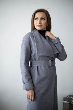 Пальто женское демисезонное 22580 (розовый) - Kankan фото 10