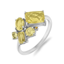 Кольцо, диаспор , наноцитрин, Минори