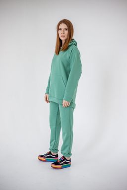 Футер 3х нитка КАЧЕСТВО ПЕНЬЕ костюм женский с брюками палаццо - Knitka wear фото 3