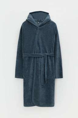 Crockid _ КБ 5782/винтажный синий халат дет