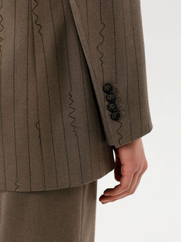 Жакет в полоску