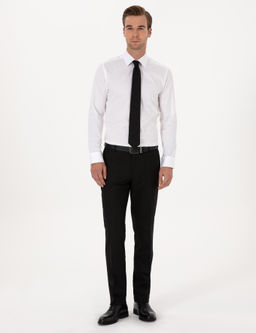 Beyaz Slim Fit Uzun Kollu Basic G_mlek - Cacharel фото 4