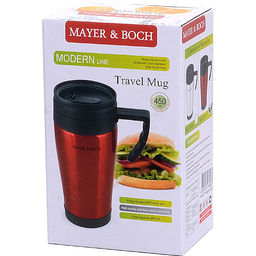 25877 Термокружка 450мл нерж цветная МВ (х24) - Mayer&boch фото 2