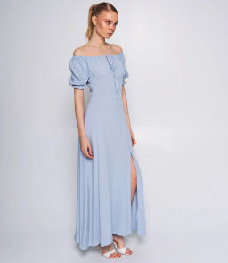 Платье #ОКТ035002, голубой