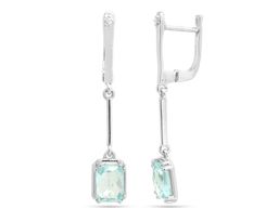 Серьги из серебра топаз, Прима