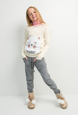 20210310093, Джемпер детский для девочек Frangipani, светло-бежевый