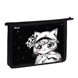 Папка для тетрадей А4, молния сверху F?rst "Plush Dream" (FT-PP-A40522) пластик