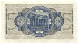 Банкнота 5 рейхсмарок 1940 года Германия (Для оккупированных территорий)