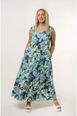 НОВИНКА!!! Длинное платье 70% ЛЁН - Новый лен фото 2