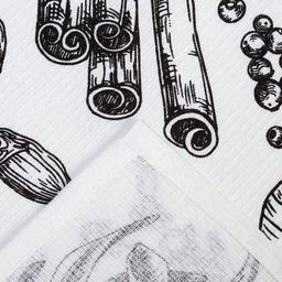 Набор кухонных полотенец «Доляна» Organic food, 35×60 см-3 шт., 100% хлопок