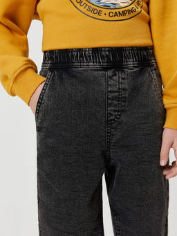 ACOOLA / Брюки джинсовые (утепленные) детские для мальчиков Gorman темно-серый  фото 3