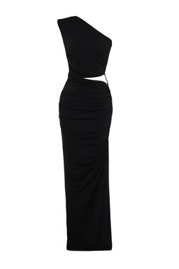 Limited Edition Fusya Vucuda Oturan Aksesuarl? Gece Uzun Abiye Elbise TPRSS24AE00046 - Trendyolmilla фото 9