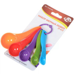 Набор мерных ложек 5шт. 5цв.NEW, 80.244 (МультиДом)  фото 7