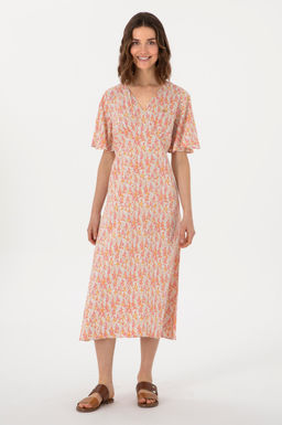 Kad_n A__k Haki Dokuma Elbise Sepette S_rpriz _ndirim