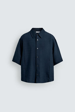 CAMISA FLUIDA TEXTURA / Azul - Zara фото 7