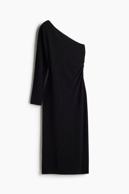 Glittery one-shoulder dress - H&m фото 8