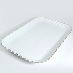 90055-507L Блюдо сервировочное для подачи керамика 41х26х3 LR (х8)