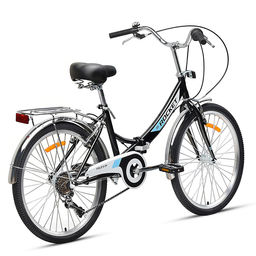 Велосипед 24" Rocket City Fold S 24, цвет черный, размер 16"