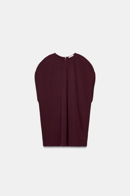 VESTIDO CORTO INTERLOCK / Vino - Zara фото 5