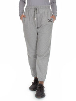 J-01 GRAY Брюки спортивные женские (85% хлопок, 15% полиэстер)