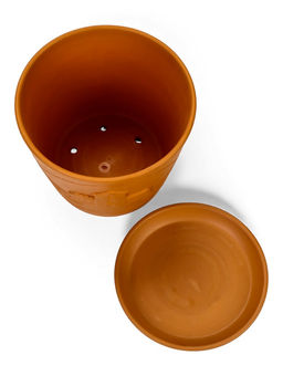 Горшок цветочный с поддоном 4,75 л, d22/h20 см терр-т керамика, "Голландия" (М)