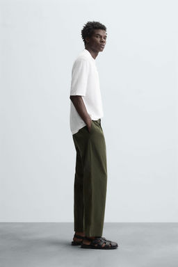 LIGHTWEIGHT RELAXED FIT TROUSERS - Zara фото 14