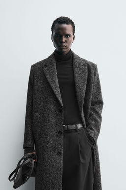 WOOL BLEND STRUCTURED COAT - Zara фото 2