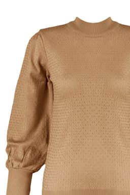 Camel Dik Yaka Triko Kazak TWOAW21KZ0817