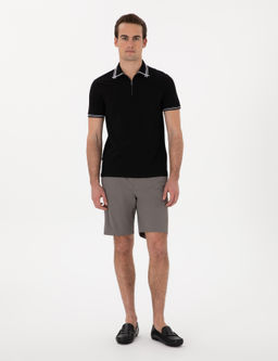 Siyah Slim Fit Ti__rt