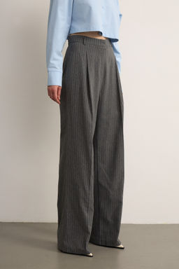 Брюки со складками в полоску - Mollis фото 3