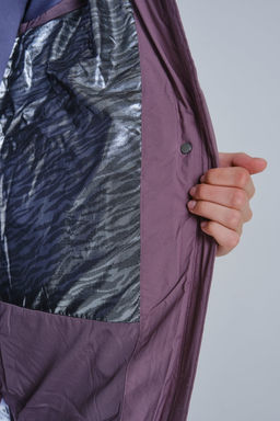 Пуховик Длинный Фиолетовый
