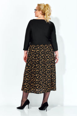 Платье Anastasia 1309 черный+принт