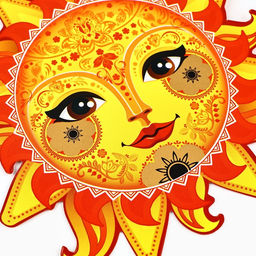 Цена за 2 шт. Подвеска картонная «Солнышко» со скретч-слоем, 13×13 см