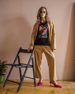 Футболка с шёлковой вставкой FSK112 - Sahar art lab фото 7