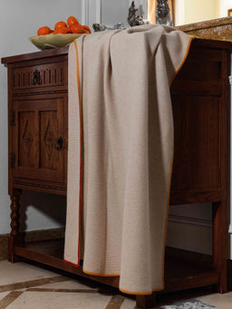 Плед из кашемира 39058 бежевый