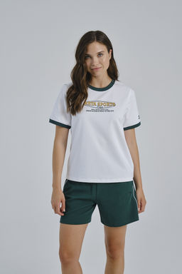 Футболка Белый/Зеленый ATSC SS Tee