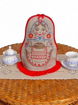Чайница грелка Матрешка лен 100% - Лен поволжья фото 2