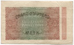 20000 марок 1923 года Германия