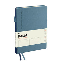 Ежедневник BG недатир. А5 136л. кожзам "Palm. Steel" (DuA5_61318) голубой