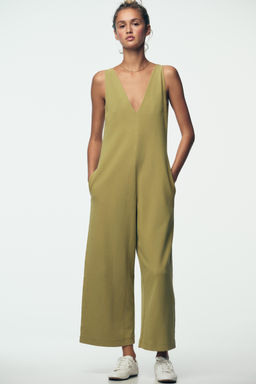 WASHED INTERLOCK JUMPSUIT - Zara фото 11