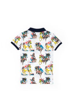 U. S. Polo Assn Белая футболка с воротником-поло для мальчика - U.s. polo assn фото 11