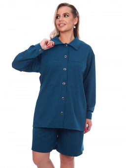 №159 Костюм (тройка) (Петроль)