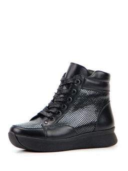 Ботинки EDART 313.omega.black./шерсть