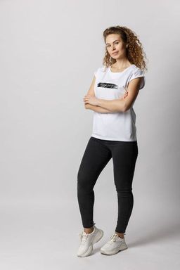 Спортивная футболка из высококачественного хлопка с лайкрой