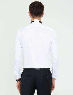 Beyaz Ekstra Slim Fit Smokin G_mlek