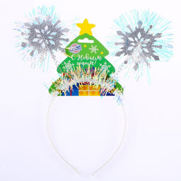 Ободок новогодний карнавальный «Снежинка»