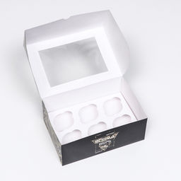 Цена за 5 шт. Упаковка на 6 капкейков Всегда верь в себя, 25?17?10 см